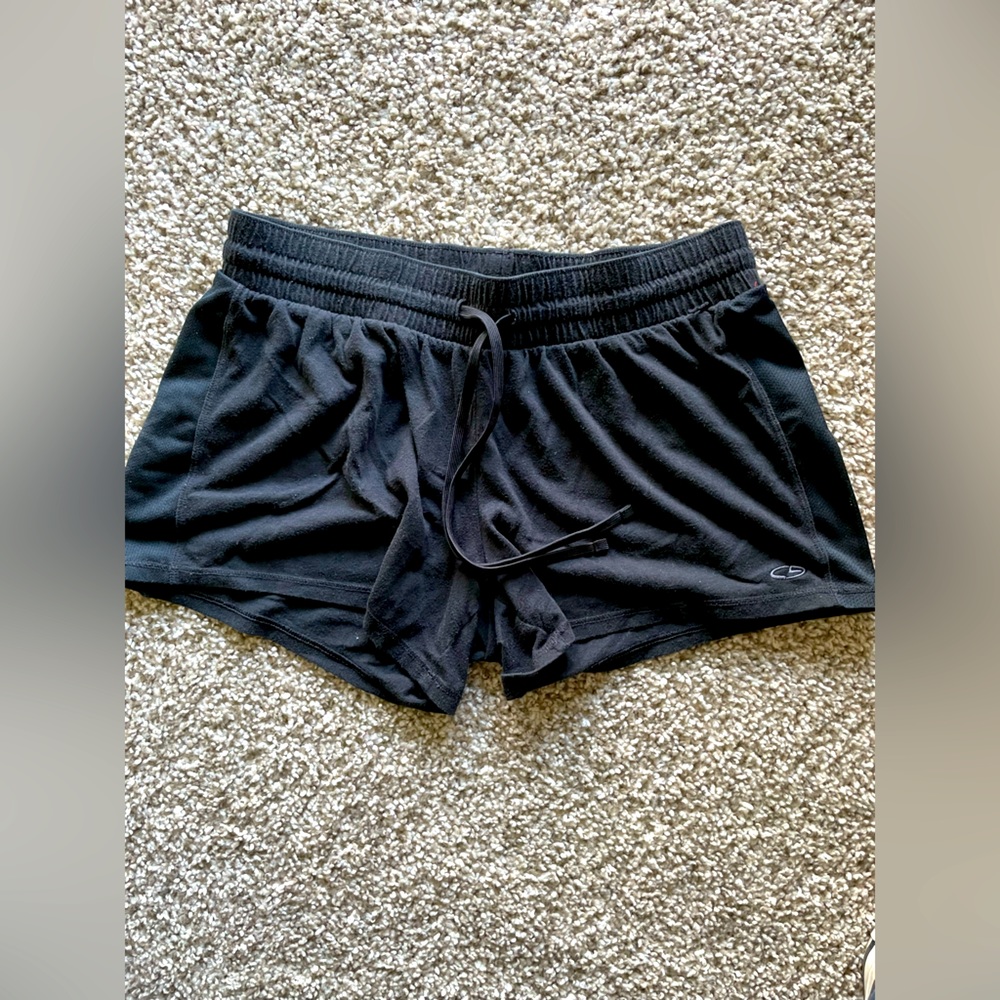 Black women Medium athletic basic black shorts